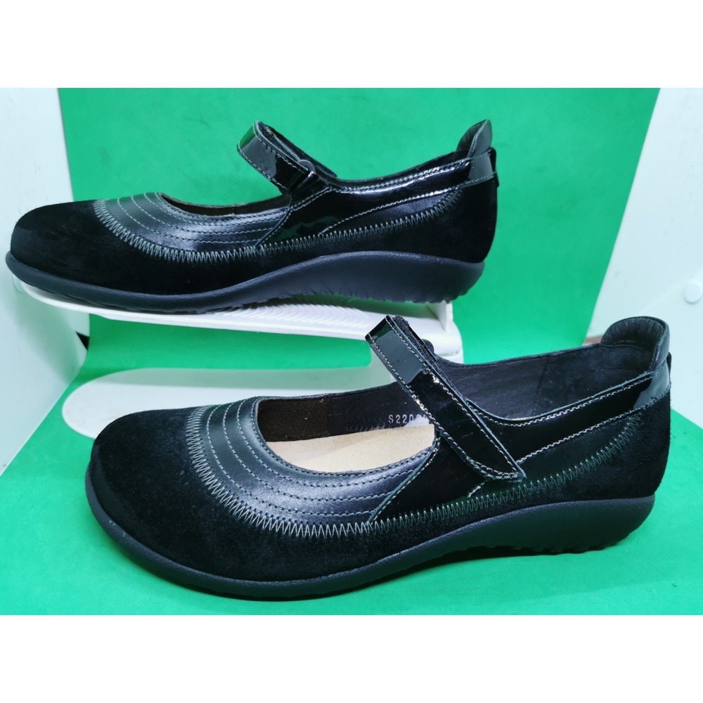 New NAOT Shoes Kirei Women's Size 9/ 40 Black Suede Leather Maryjane Comfort - Picture 13 of 16